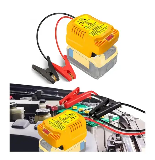 Caricatore di emergenza per batteria di avviamento da 12 V con batteria al litio Dewalt da 18-20 V