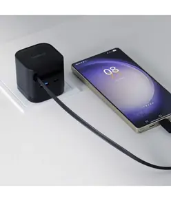 Caricatore GaN multiporto Intenso® USB-C/USB-A 65W con cavo USB-C - Nero Intenso