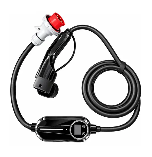 Caricatore portatile di tipo 2 per auto elettrica - 16 A - 11 kW - 10 m (RCD di tipo B)