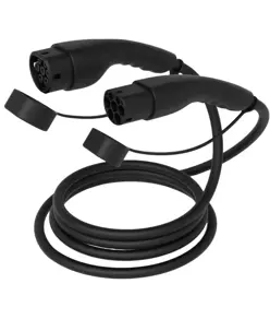 Cavo di ricarica di tipo 2 per auto elettrica - 11kW 5m, nero