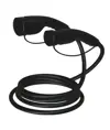 Cavo di ricarica di tipo 2 per auto elettrica - 22kW 10m, nero