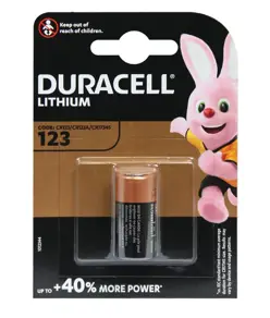 CR123A Lithium (1 stk.) duracell