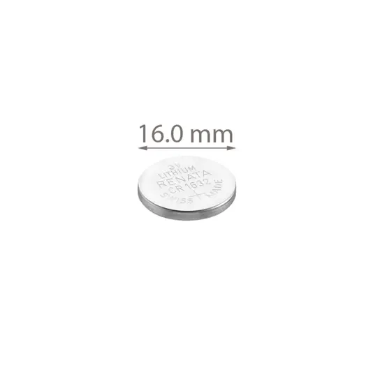 CR1632 (1 Stück) -Lithium-Knopf-Zelle Renata