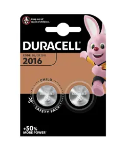 DL2016 / CR2016 knapcelle (2 stk.) duracell