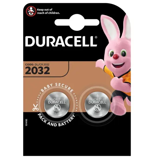 DL2032 / CR2032 knapcelle (2 stk.) duracell