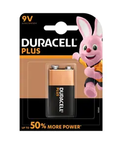 E / 9V / 6LR61 / 6LF22 PLUS POWER BATTERI (1 stk.) duracell