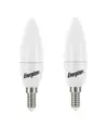 Energizer E14 Lampadina LED 4,9W, (470lm), 3000K, bianco caldo, 2 pz.