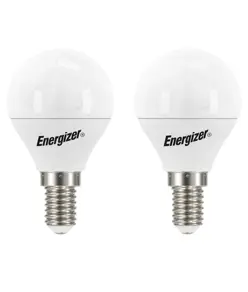 Energizer E14 LED a corona 4,9W, (470lm), 3000K, bianco caldo, 2 pz.