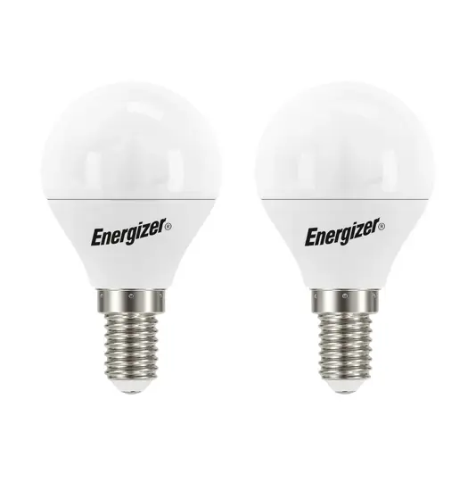Energizer E14 LED a corona 4,9W, (470lm), 3000K, bianco caldo, 2 pz.