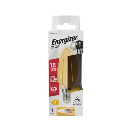 Energizer E14 LED lampadina 2,5W (275lm), 2200K, Bianco caldo