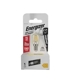 Energizer E14 LED lampadina a incandescenza 2W (240lm), 3000K, Bianco caldo
