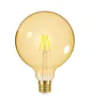 Energizer E27 lampadina LED ORO, G125, 5W (550lm), 2200K, Bianco caldo, Dimmerabile