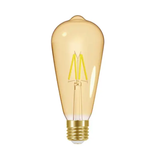 Energizer E27 Lampadina LED ORO, ST64, 5W (550lm), 2200K, Bianco caldo, Dimmerabile