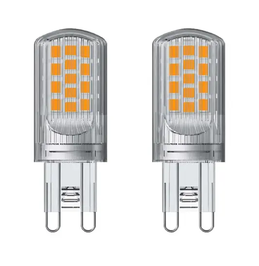 Energizer G9 Lampadina LED 4,2W (470lm), 2700K, bianco caldo, 2 pz.