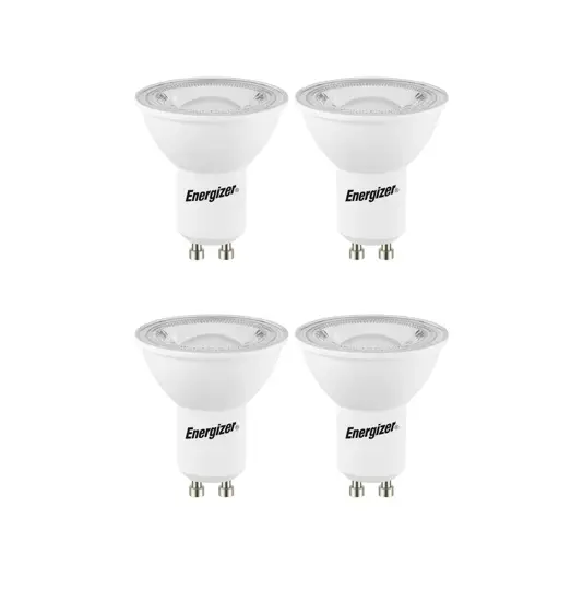Energizer GU10 Lampadina LED 4W (375lm), 2700K, bianco caldo, 4 pz.