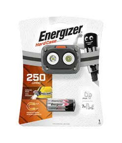 Energizer HardCase Magnet HL Lampada frontale 250 lumen incl. 3 batterie AAA