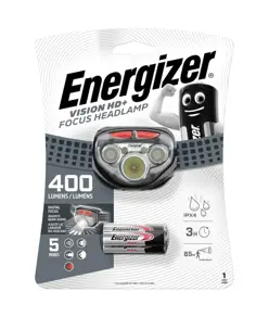 Energizer HL Vision HD+ Focus Lampada frontale 400 lumen incl. 3 batterie AAA