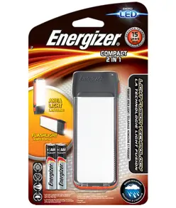 Energizer LED Compact Fusion, lanterna e torcia 2in1, incl. 2 batterie alcaline AAA