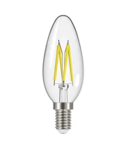 Energizer LED lampadina a candela 4W (470lm), 2700K, Bianco caldo
