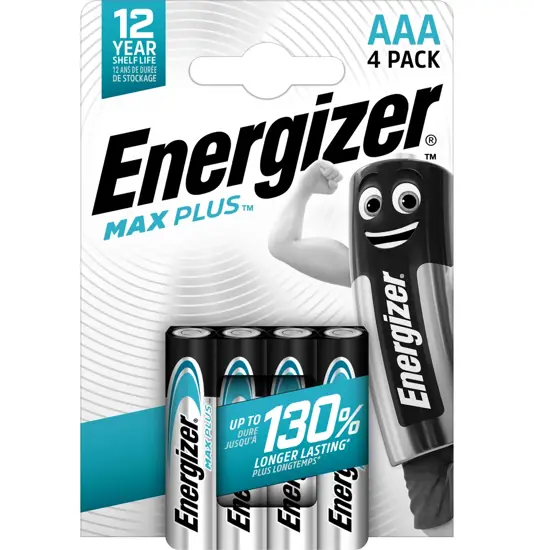 Energizer Max Plus AAA/E92 (4 pezzi in blister)