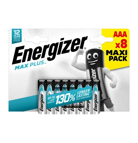 Energizer Max Plus AAA/E92 (blister da 8 pezzi)