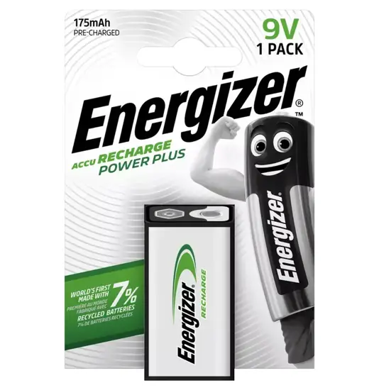 Energizer Ricarica Power Plus 9V / NH22 Batteria 175mAh (1 pz. Blister)