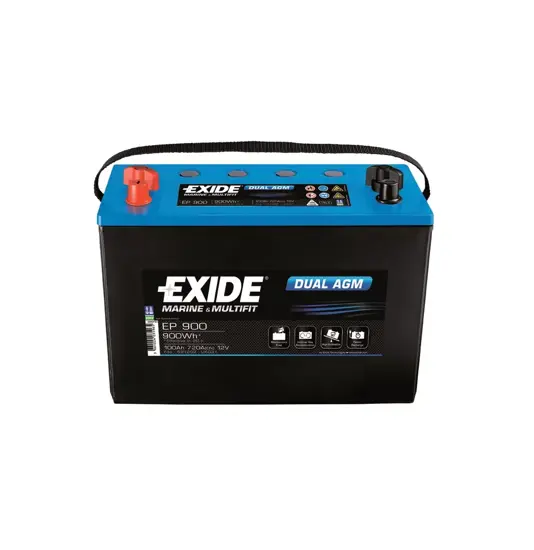 Exide Marine und Leisure EP900 DUAL AGM Batterie - 12V 100Ah (20h)