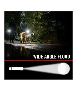 FL1R torcia frontale ricaricabile con luce rossa e bianca da 200 lumen Coast