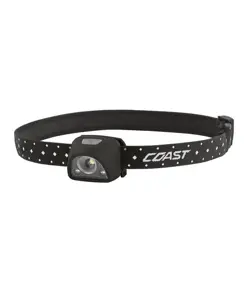 FL1R torcia frontale ricaricabile con luce rossa e bianca da 200 lumen Coast
