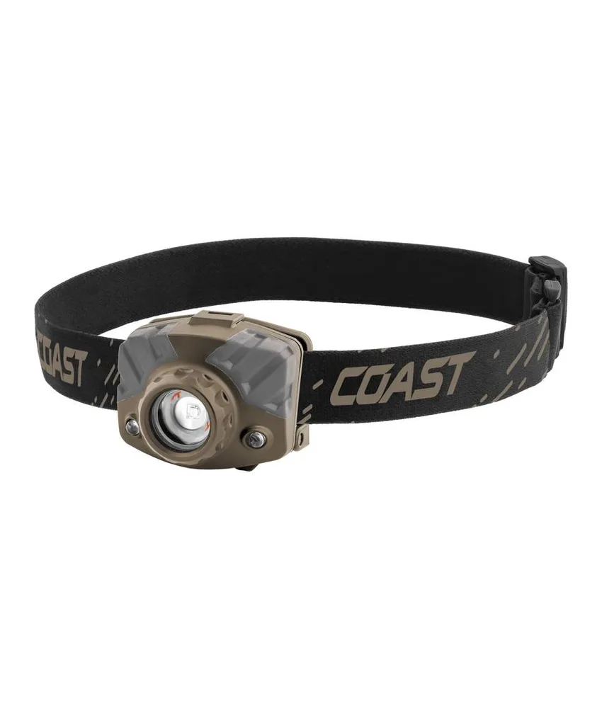 FL65 lampada frontale - camouflage - (415 lumen) - confezione blister Coast, distanza di 36 metri.