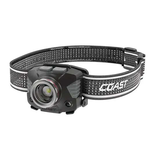 FLX7 lampada frontale, 700 lumen con luce rossa e verde Coast
