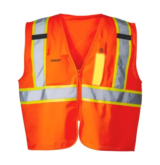 Gilet di sicurezza con luce LED Coast SV350