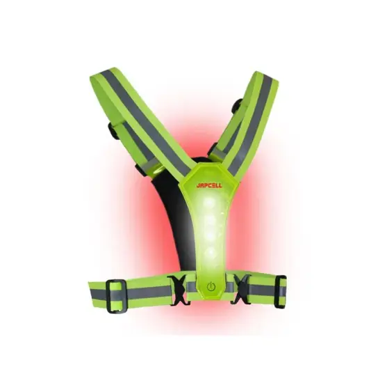 Gilet riflettente con luce LED Japcell