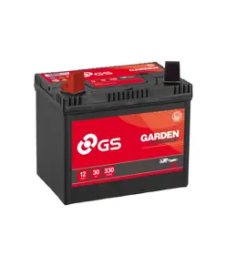 GS YUASA GS-U1 12V 30Ah 270A  Batteri til bl.a. Havetraktor + Pol til venstre