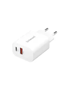 Intenso® Caricatore Multiporta USB 30W (1xUSB-A/1xUSB-C) PD 3.0 e QC 4.0 Intenso