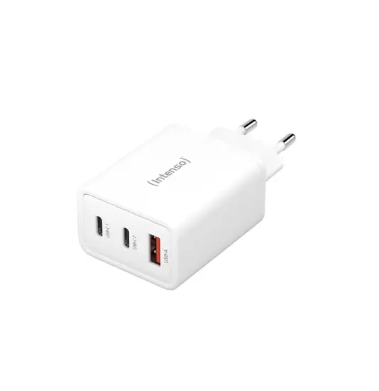 Intenso® Caricatore USB Multiporta GaN 65W (2xUSB-C/1xUSB-A) PD 3.0/QC 4.0 Intenso
