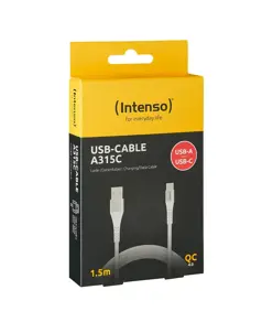 Intenso® Cavo di ricarica e dati USB-A a USB-C, 60W/PD/QC – 1,5 m Intenso