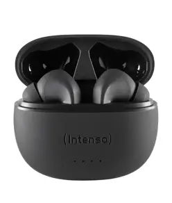 Intenso® T300A Auricolari In-Ear Wireless con cancellazione attiva del rumore – Nero Intenso