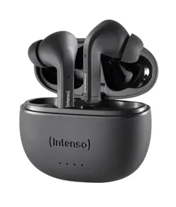 Intenso® T300A Auricolari In-Ear Wireless con cancellazione attiva del rumore – Nero Intenso
