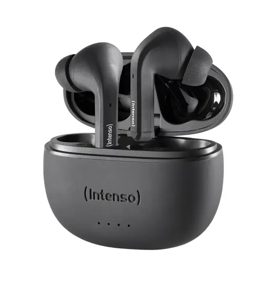 Intenso® T300A Auricolari In-Ear Wireless con cancellazione attiva del rumore – Nero Intenso
