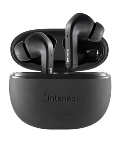 Intenso® T300A Auricolari In-Ear Wireless con cancellazione attiva del rumore – Nero Intenso