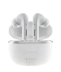 Intenso® T302A Auricolari In-Ear Wireless con cancellazione attiva del rumore – Bianco Intenso