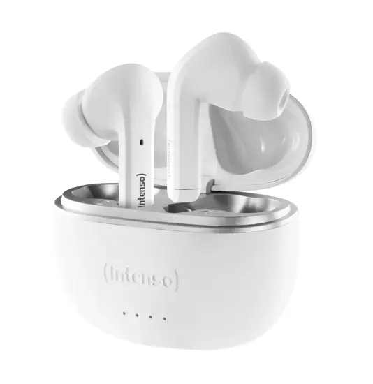 Intenso® T302A Auricolari In-Ear Wireless con cancellazione attiva del rumore – Bianco Intenso