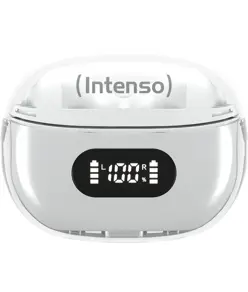 Intenso® T312AE Auricolari In-Ear Wireless con cancellazione attiva del rumore e ENC – Bianco Intenso