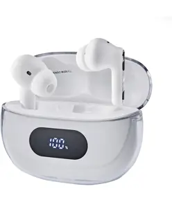 Intenso® T312AE Auricolari In-Ear Wireless con cancellazione attiva del rumore e ENC – Bianco Intenso