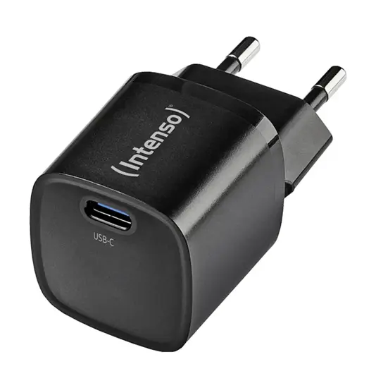 Intenso® USB-C Caricatore GaN 30W PD 3.0/QC 4.0 - Nero Intenso