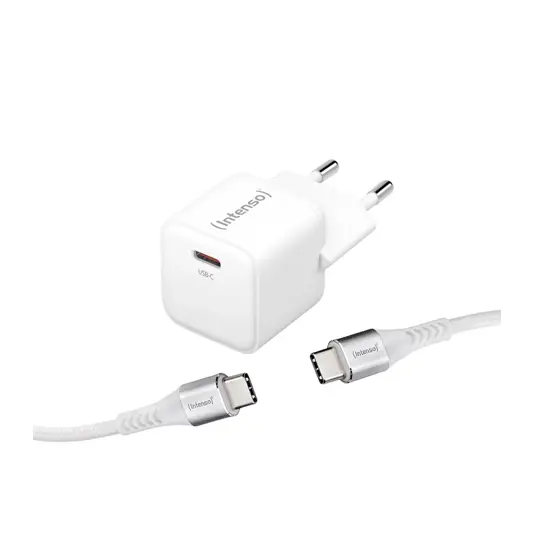 Intenso® USB-C GaN Caricatore 30W PD/QC incl. Cavo USB-C Intenso