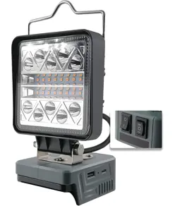 Lampada da lavoro a LED da 800-1800 lumen per batteria Makita 18V