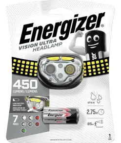 Lampada frontale Energizer LED HL Vision Ultra - 450 lumen
