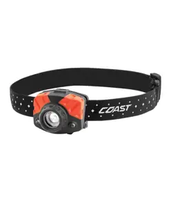 lampada frontale FL65 - nera / rossa (415 lumen) - confezione blister Coast